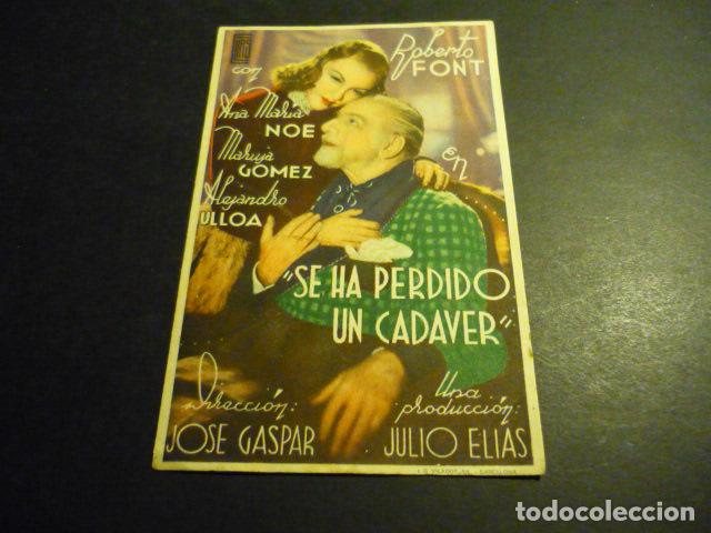 Cine: SE HA PERDIDO UN CADAVER PROGRAMA DE CINE SIN PUBLICIDAD - Foto 1