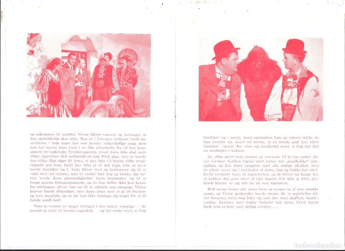 Cine: PTCC7 03 QUESOS Y BESOS PROGRAMA LIBRITO DANES STAN LAUREL OLIVER HARDY - Foto 4