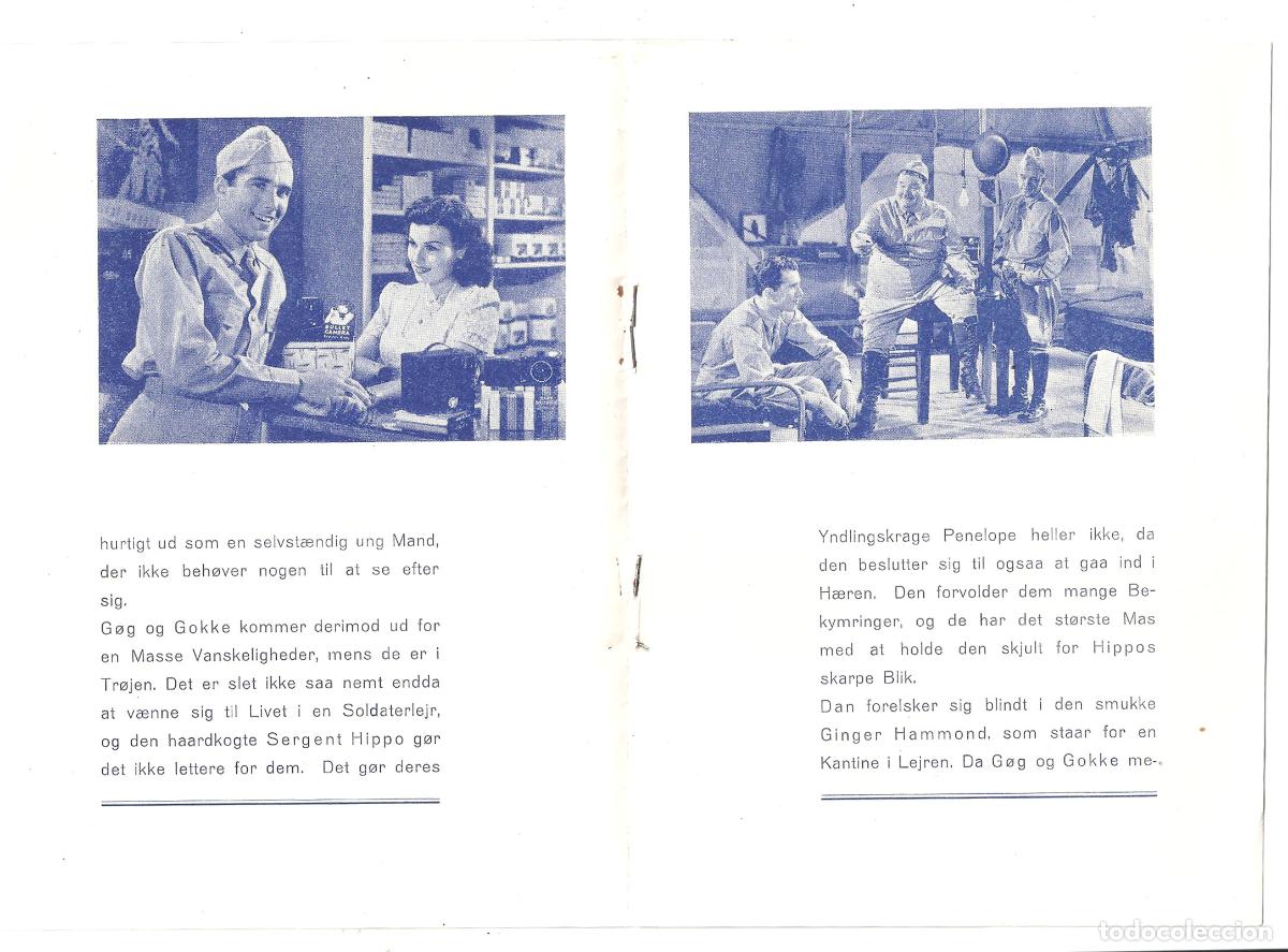 Cine: PTCC7 03 GREAT GUNS PROGRAMA LIBRITO DANES STAN LAUREL OLIVER HARDY - Foto 3