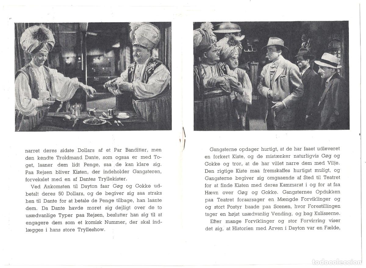 Cine: PTCC7 03 QUE PAR DE LOCOS PROGRAMA LIBRITO DANES STAN LAUREL OLIVER HARDY - Foto 3