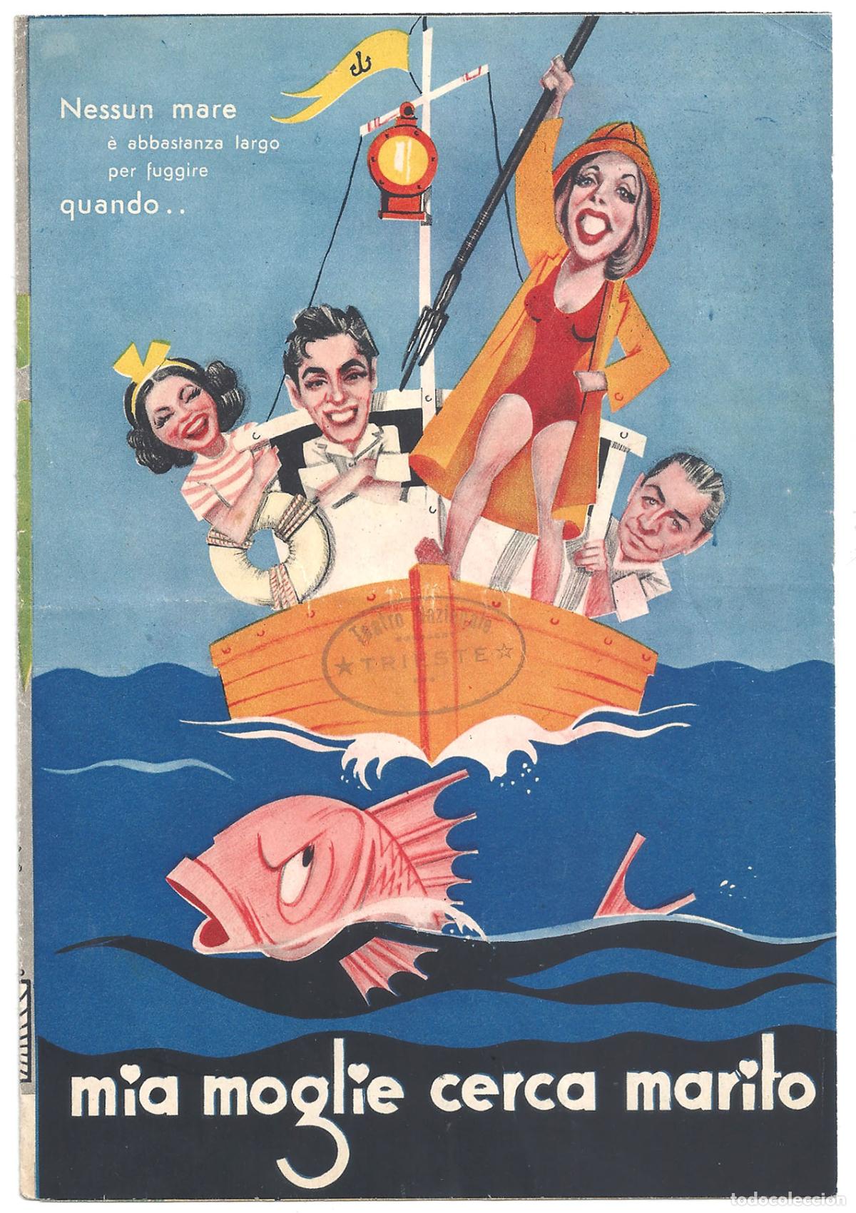 Cine: PTCC 836 SECOND HONEYMOON PROGRAMA TRIPLE ITALIANO TYRONE POWER LORETTA YOUNG - Foto 1