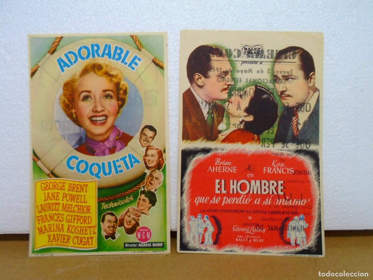 Cine: LOTE DE 2 PROGRAMAS SENCILLOS CON PUBLI,CINES DE VALLADOLID. - Foto 1