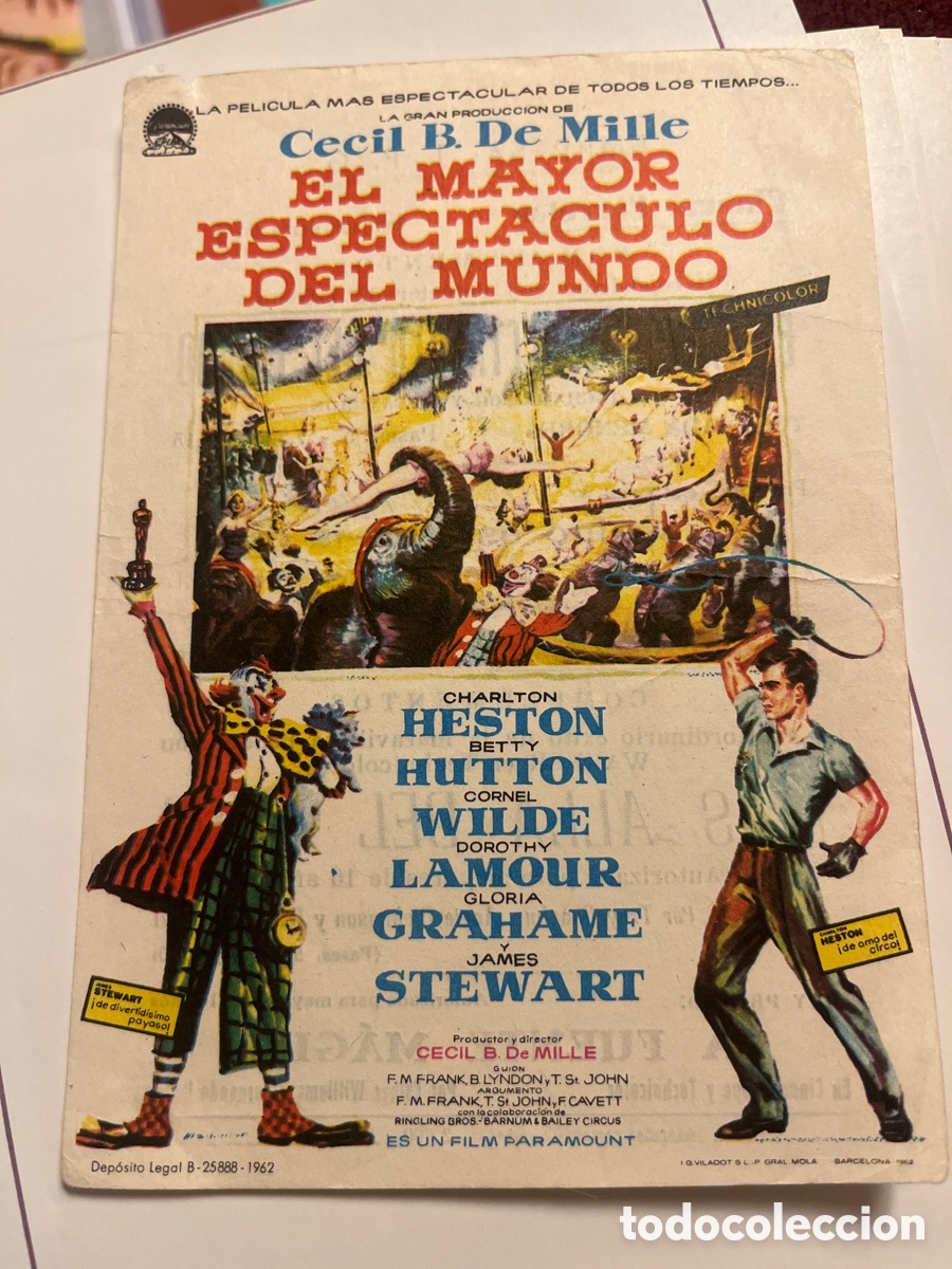 Cine: EL MAYOR ESPECT&Aacute;CULO DEL MUNDO - Foto 1