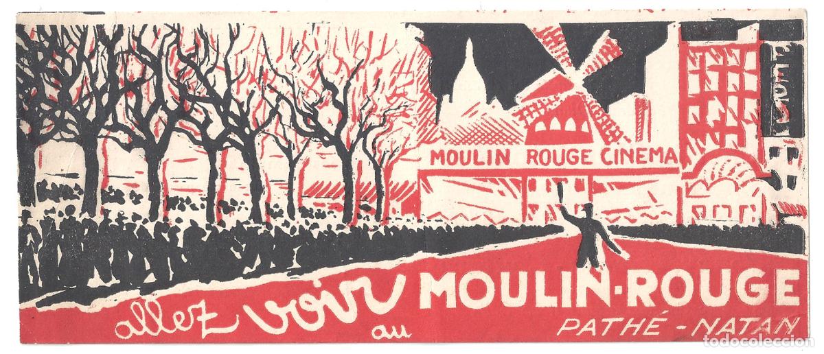 Cine: PTCC 837 MOULIN ROUGE CINEMA PROGRAMA DOBLE FRANCES - Foto 1