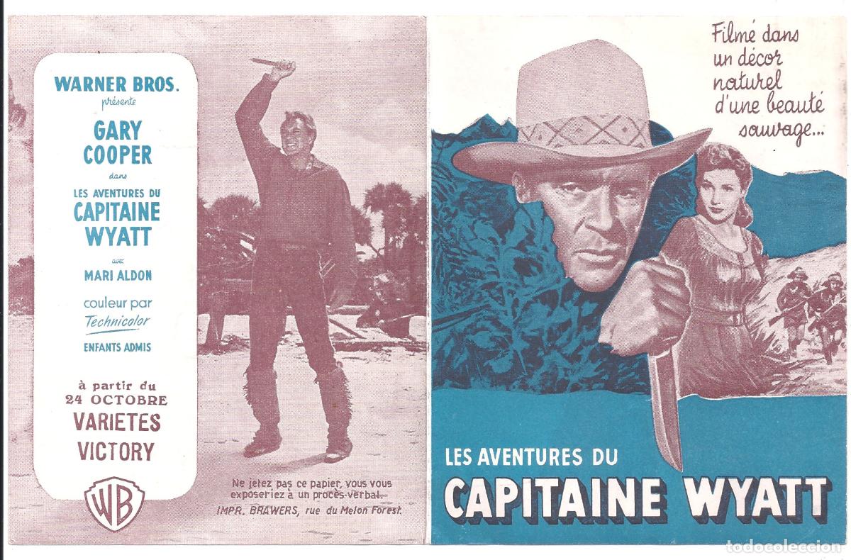Cine: PTCC 837 TAMBORES LEJANOS PROGRAMA DOBLE FRANCES GARY COOPER - Foto 2