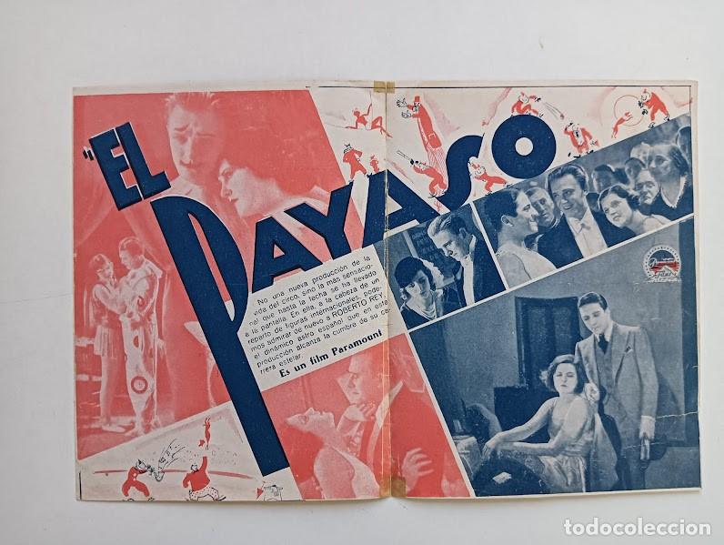Cine: EL PAYASO PROGRAMA DOBLE PARAMOUNT ROBERTO REY MEG LEMONNIER CIRCO azul - Foto 2
