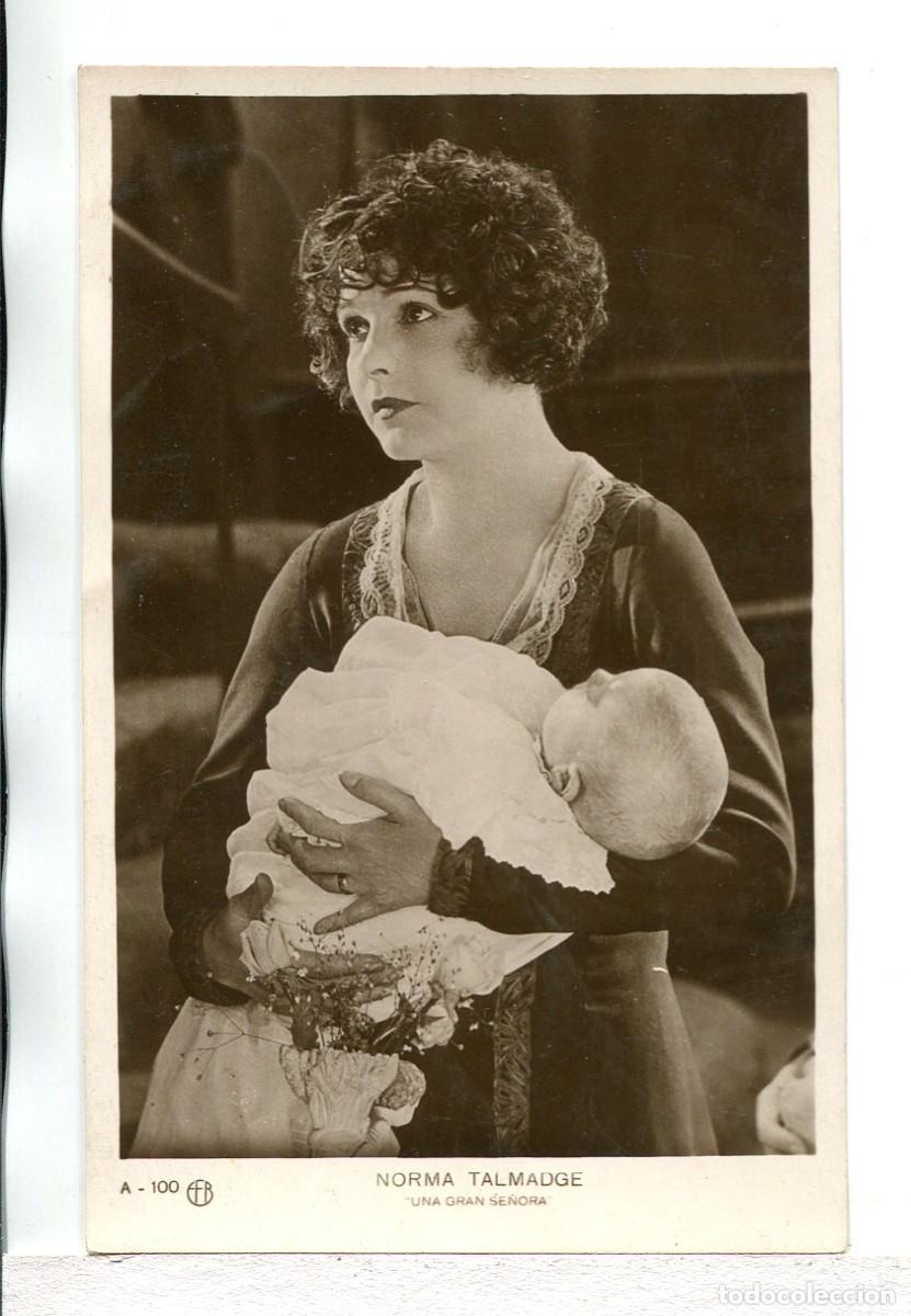 Cine: UNA GRAN SE&Ntilde;ORA, con Norma talmadge. POSTAL - Foto 1