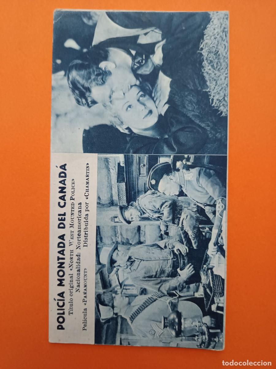 Cine: FICHA PROGRAMA DE CINE LA POLICIA MONTADA DEL CANADA GARY COOPER - Foto 1
