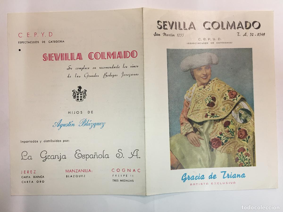 Cine: PTTT GRACIA DE TRIANA PROGRAMA DOBLE SEVILLA COLMADO - Foto 1