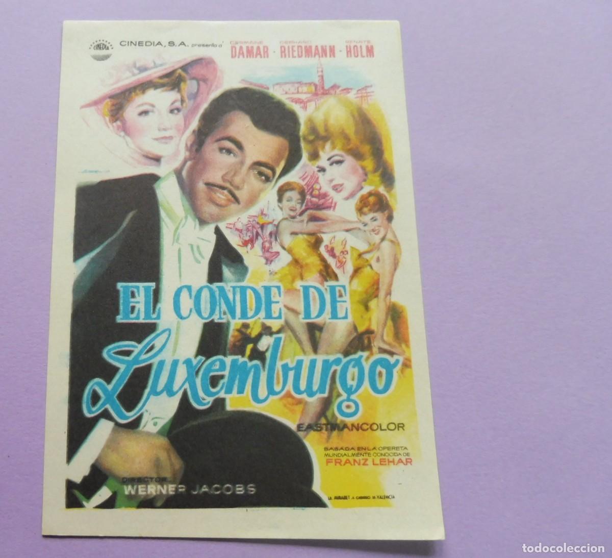 Cine: PROGRAMA DE CINE - EL CONDE DE LUXEMBURGO - SIN PUBLICIDAD - Foto 1