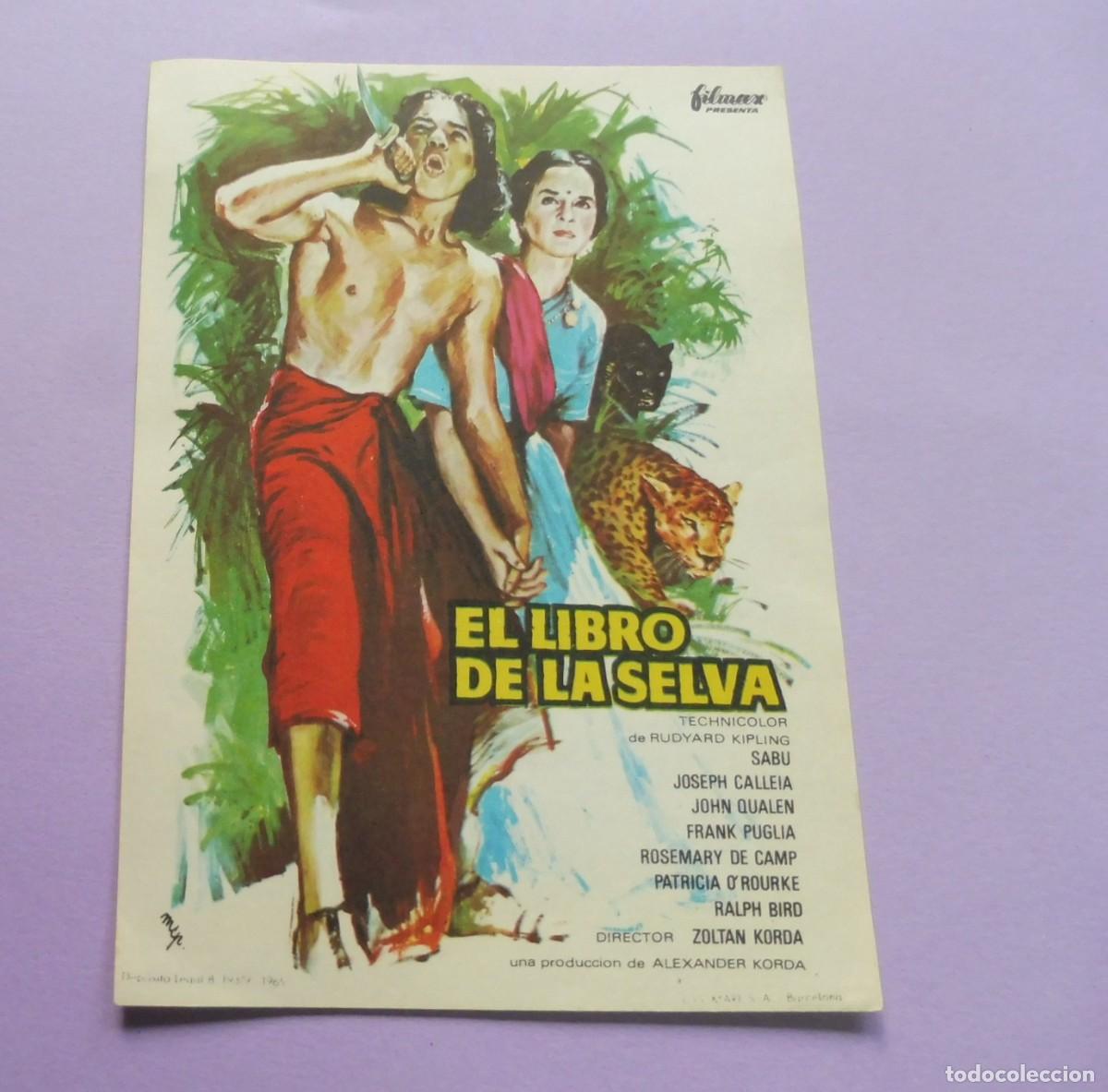 Cine: PROGRAMA DE CINE - EL LIBRO DE LA SELVA - SIN PUBLICIDAD - Foto 1