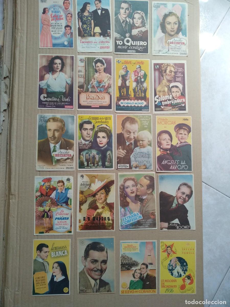  Flyers Publicitaires de films Anciens: lote 100 carteleras, programas de mano diferentes, las fotos, a&ntilde;os 50 y 60