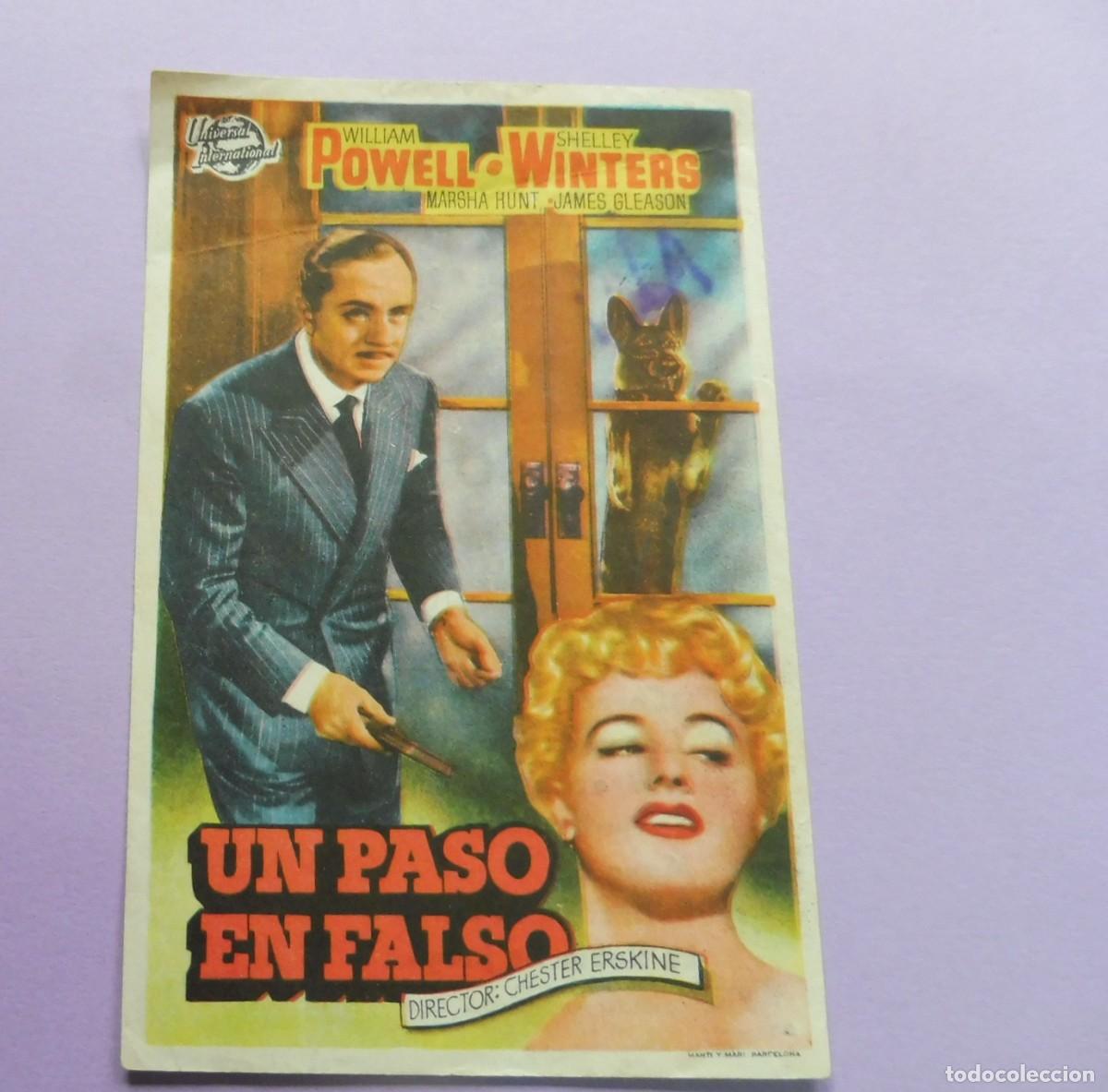 Cine: PROGRAMA DE CINE - UN PASO EN FALSO - SIN PUBLICIDAD - Foto 1