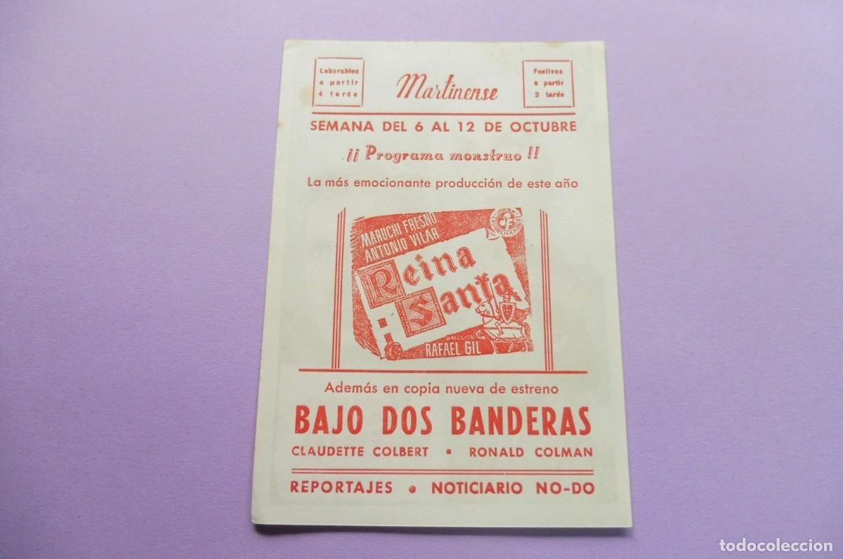 Cine: PROGRAMA DE CINE - REINA SANTA - CINE MARTINENSE - Foto 2