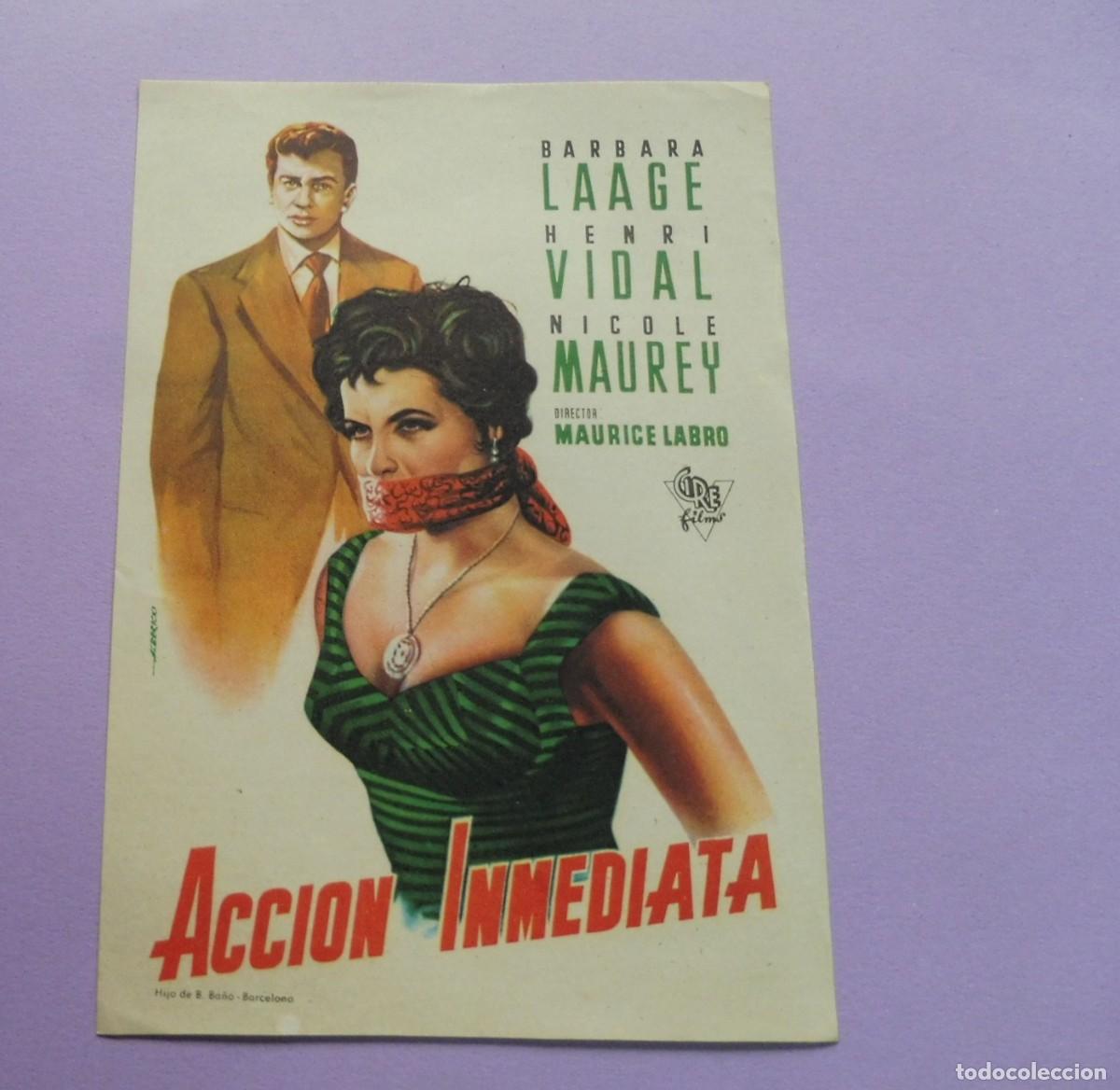 Cine: PROGRAMA DE CINE - ACCION INMEDIATA - SIN PUBLICIDAD - Foto 1