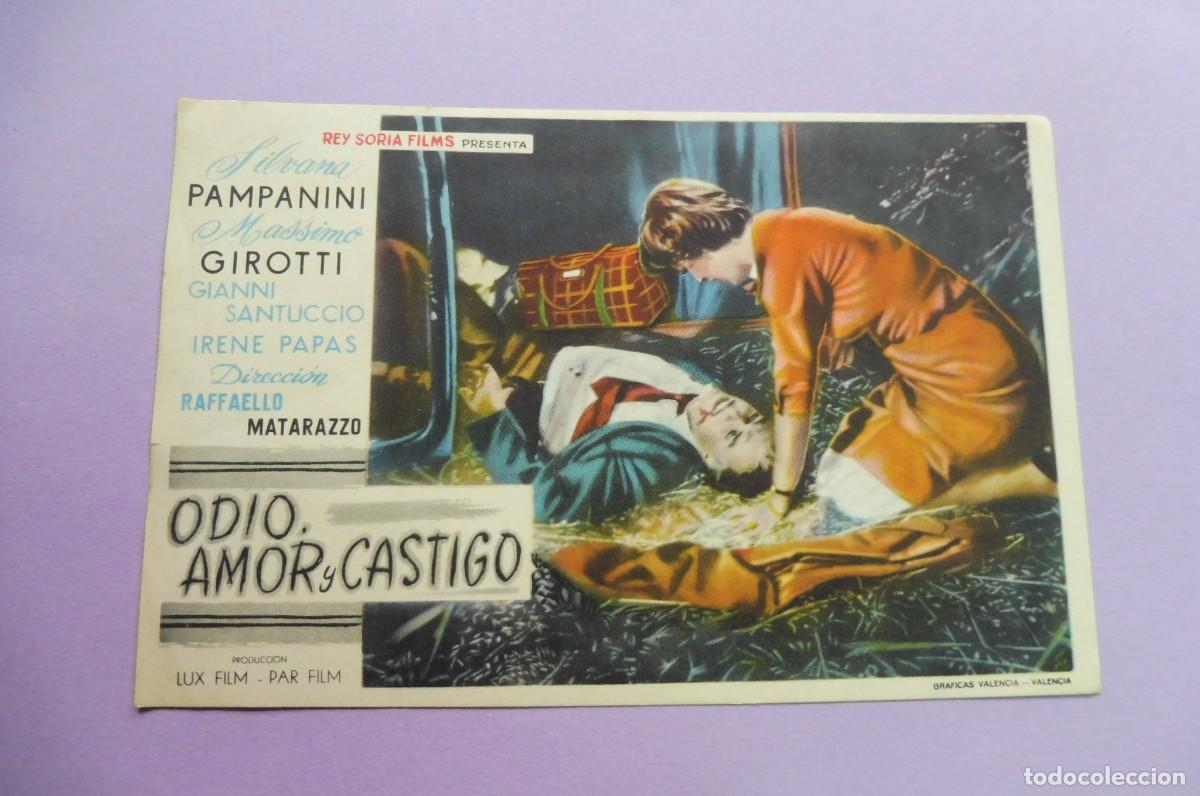 Cine: PROGRAMA DE CINE - ODIO, AMOR Y CASTIGO - SIN PUBLICIDAD - Foto 1