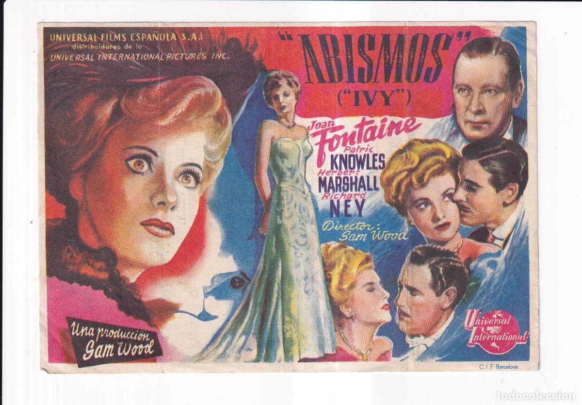 Cine: ABISMOS : JOAN FONTAINE - Foto 1