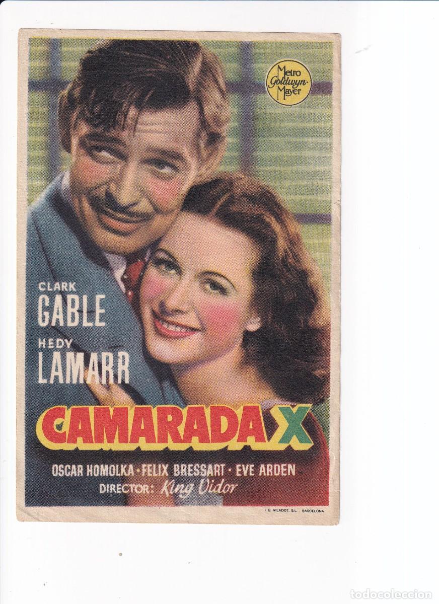 Cine: CAMARADA X : CLARK GABLE, HEDY LAMARR - Foto 1