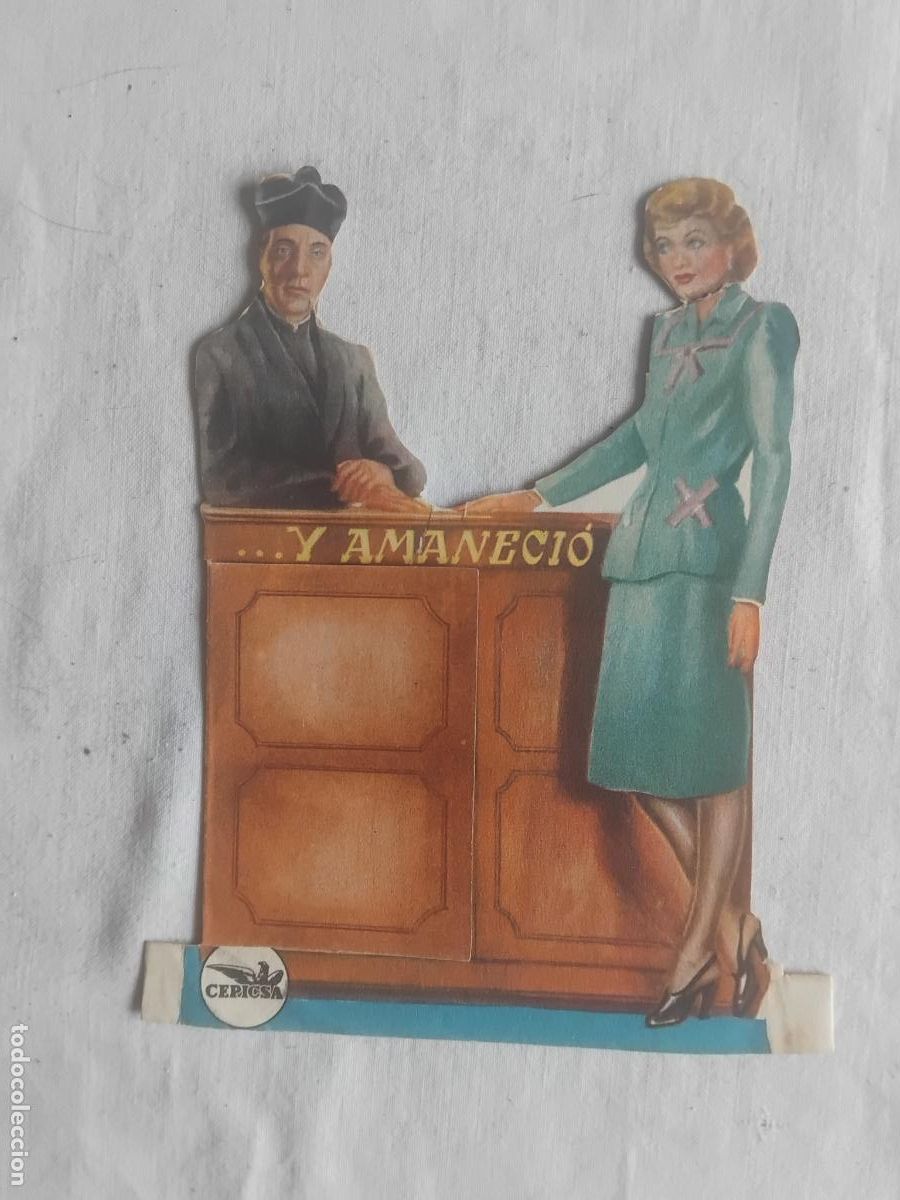 Cine: PROGRAMA DE CINE TROQUELADO. ... Y AMANECIO. AVENIDA 1948. - Foto 3