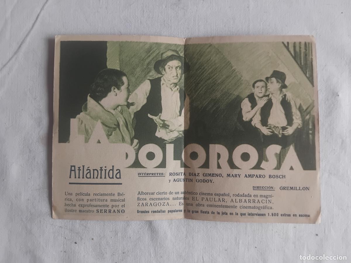 Cine: PROGRAMA DE CINE DOBLE LA DOLOROSA. ATLANTIDA. - Foto 2