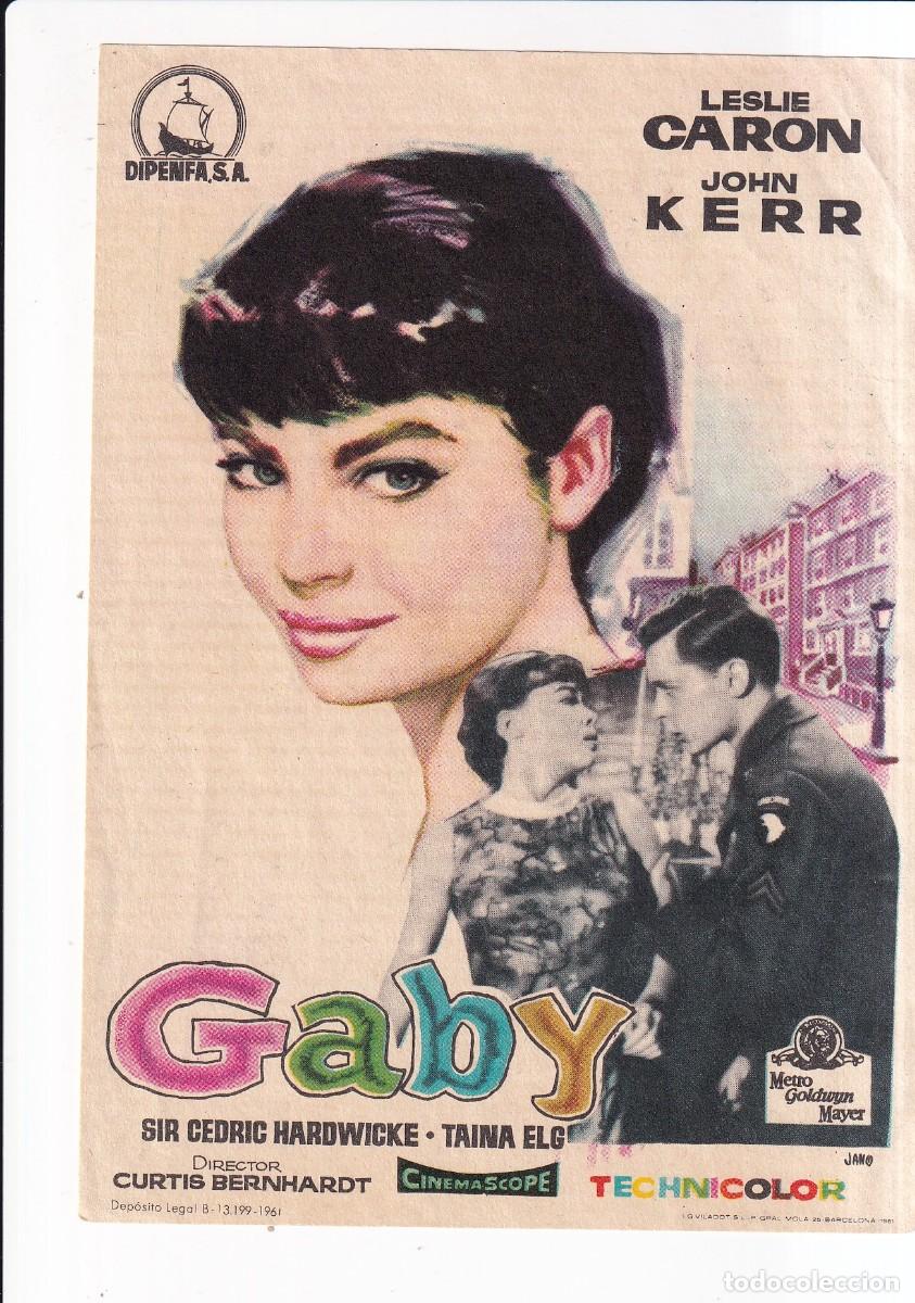 Cine: GABY : LESLIE GARON , JOHN KERR - Foto 1