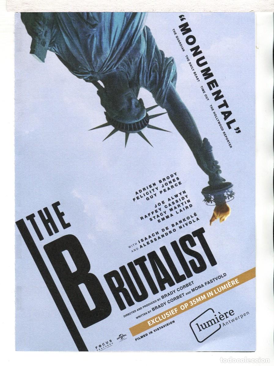 Cine: THE BRUTALIST, con Adrien Brody. 15 x 21 cms. - Foto 1