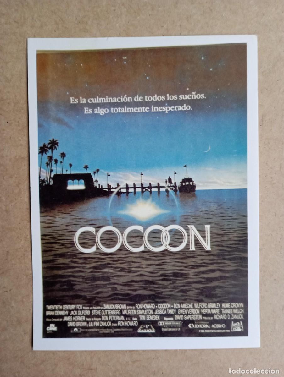 Cine: Cocoon, folleto de cine, de mano - Foto 1