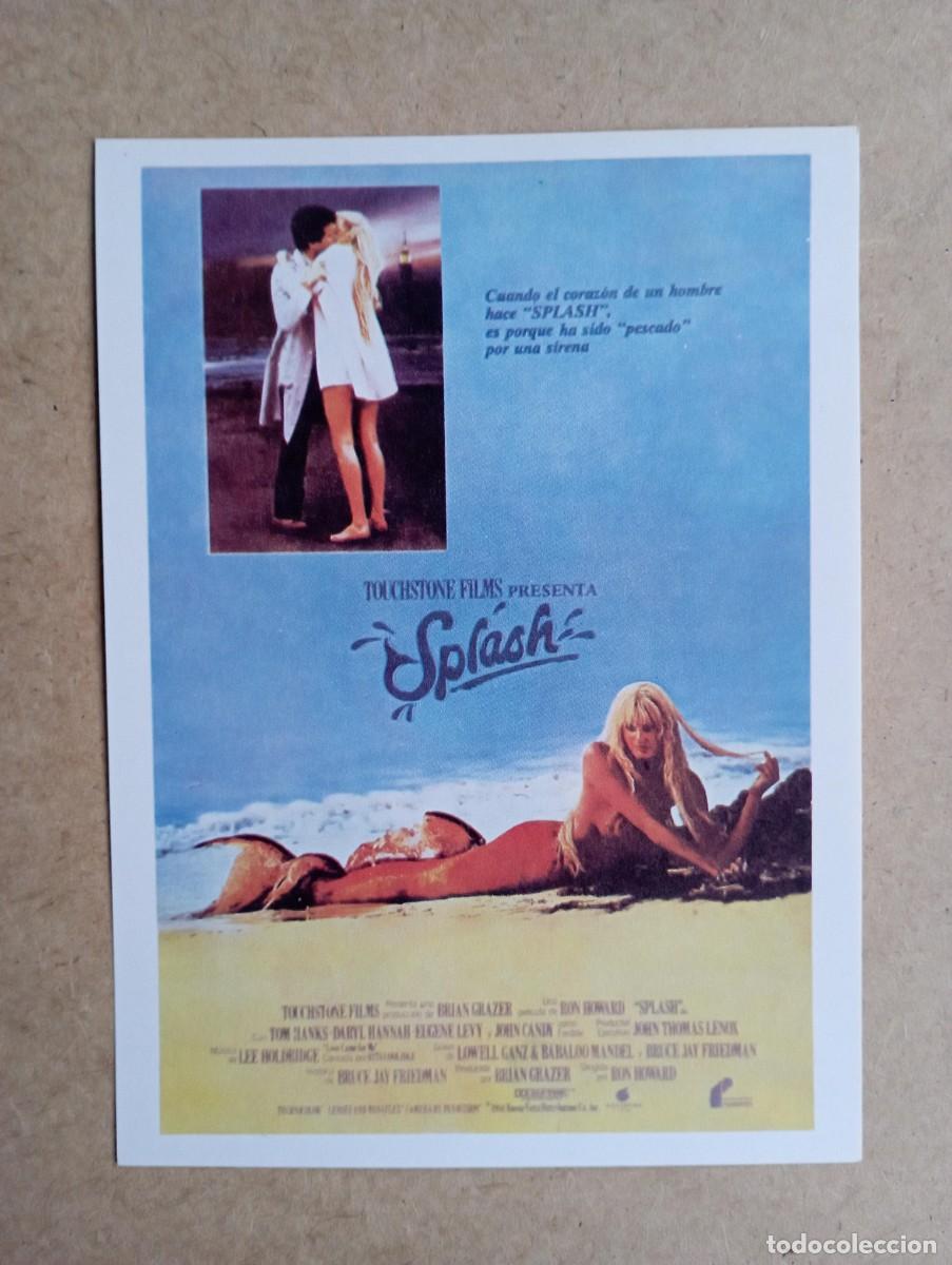 Cine: Splash, folleto de cine, de mano - Foto 1