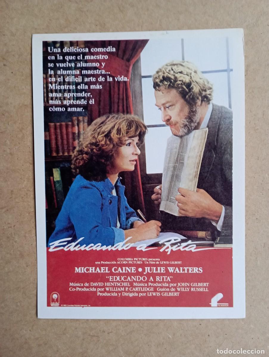 Cine: Educando a Rita, folleto de cine, de mano - Foto 1