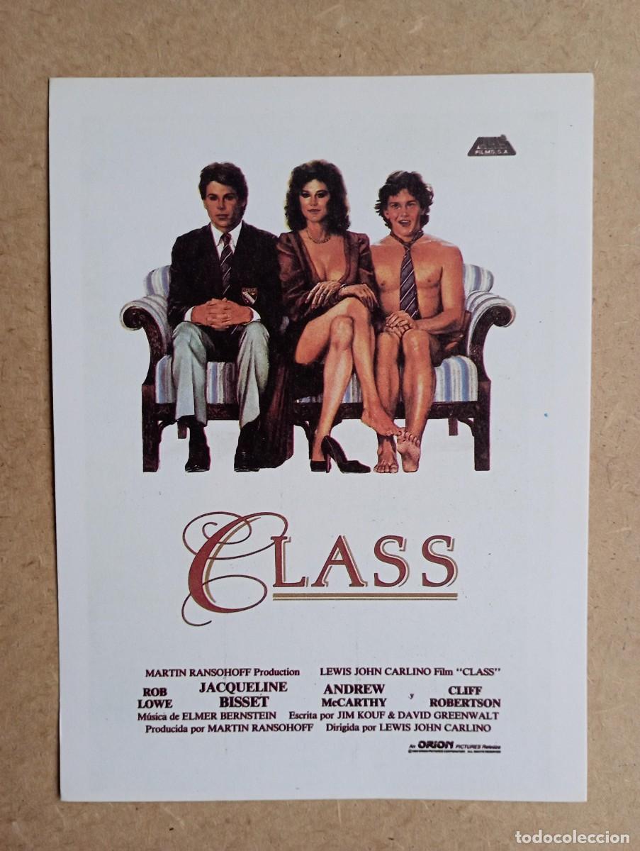 Cine: Class, folleto de cine, de mano - Foto 1