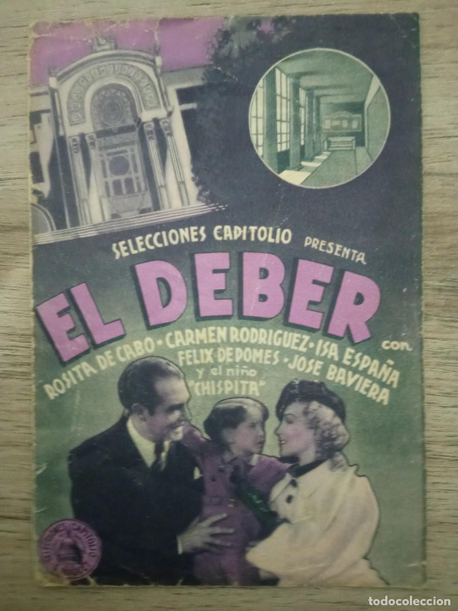 Cine: EL DEBER, ROSITA DE CABO - Foto 1