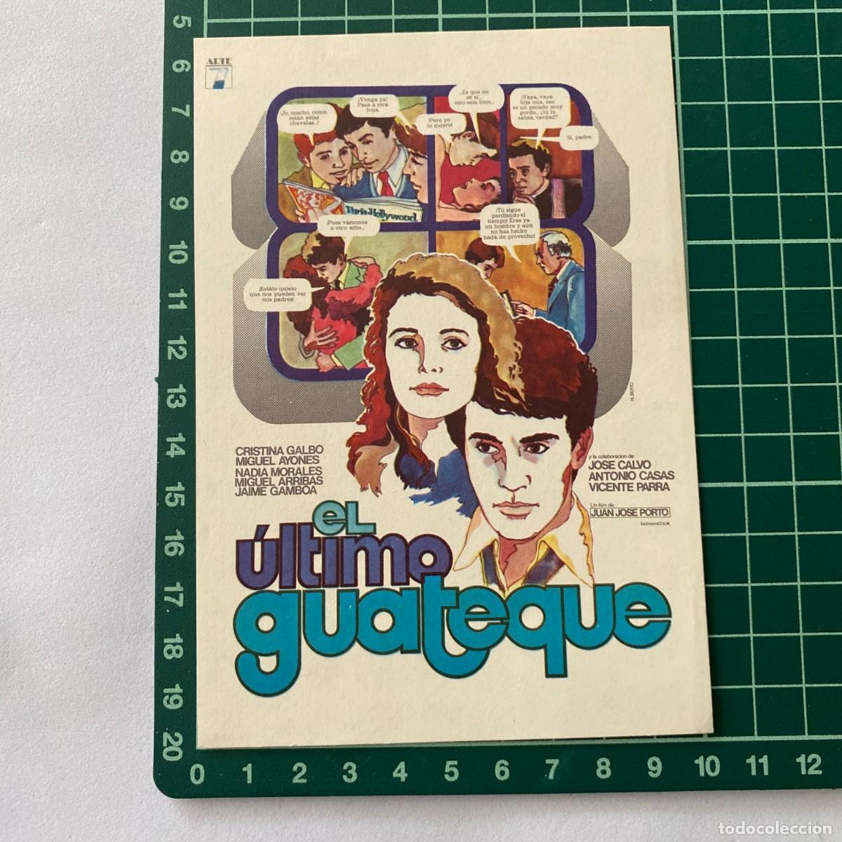 Cine: Programa de cine folleto de mano pelicula. El &uacute;ltimo guateque - Foto 1