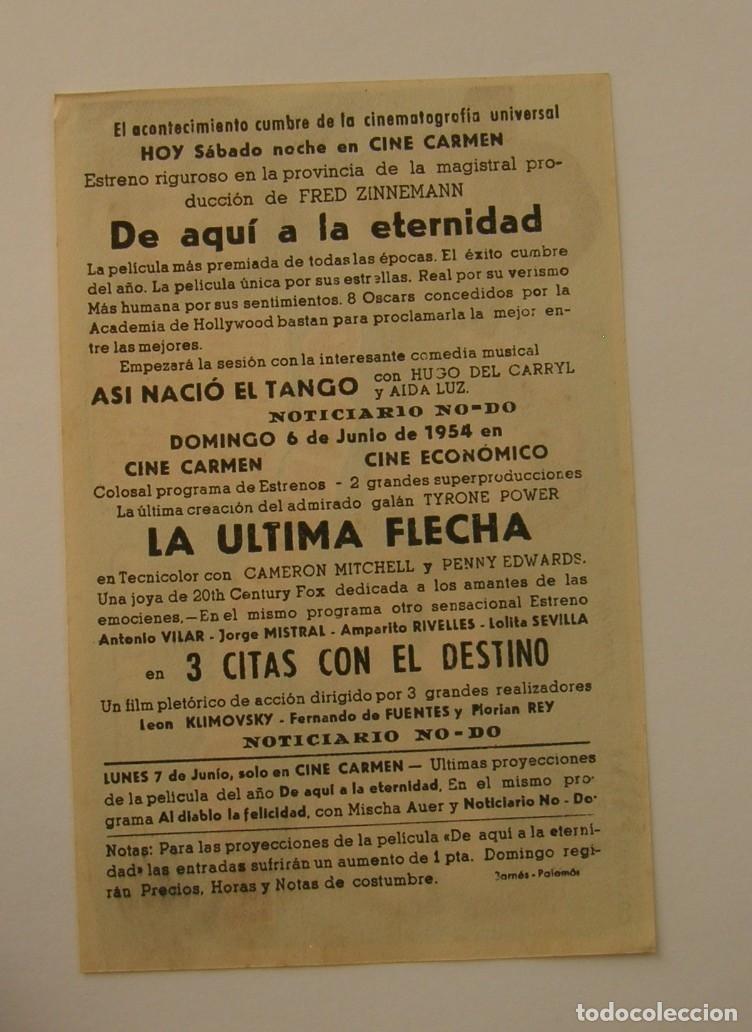 Cine: PROGRAMA DE CINE DE AQUI A LA ETERNIDAD - Foto 2