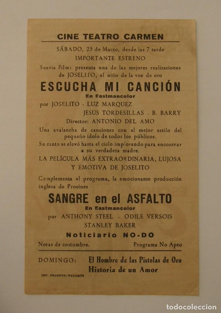 Cine: PROGRAMA DE CINE ESCUCHA MI CANCION - Foto 2