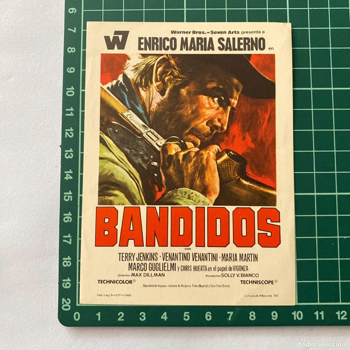 Cine: Programa de cine folleto de mano pelicula. Bandidos - Foto 1