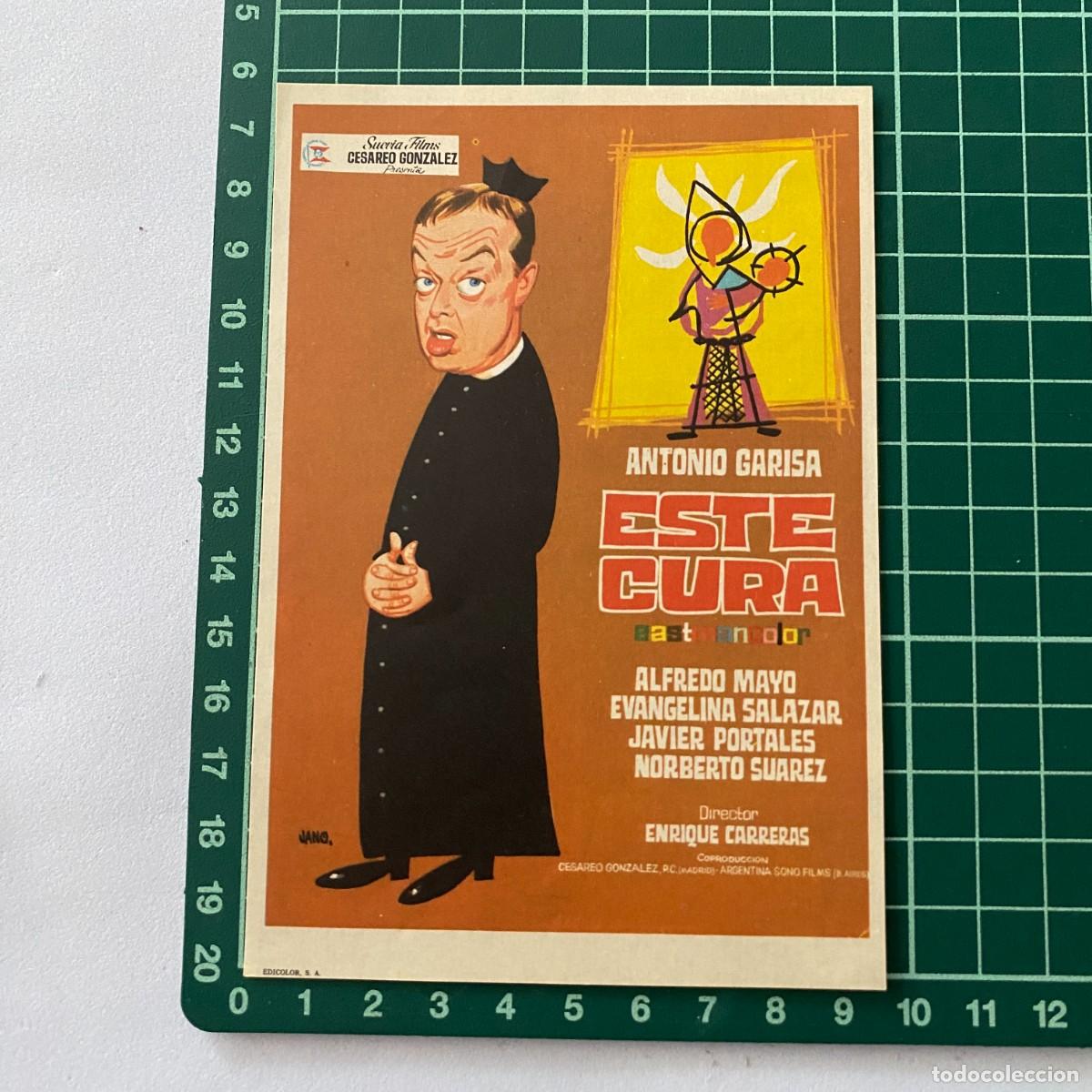 Cine: Programa de cine folleto de mano pelicula. Este cura - Foto 1