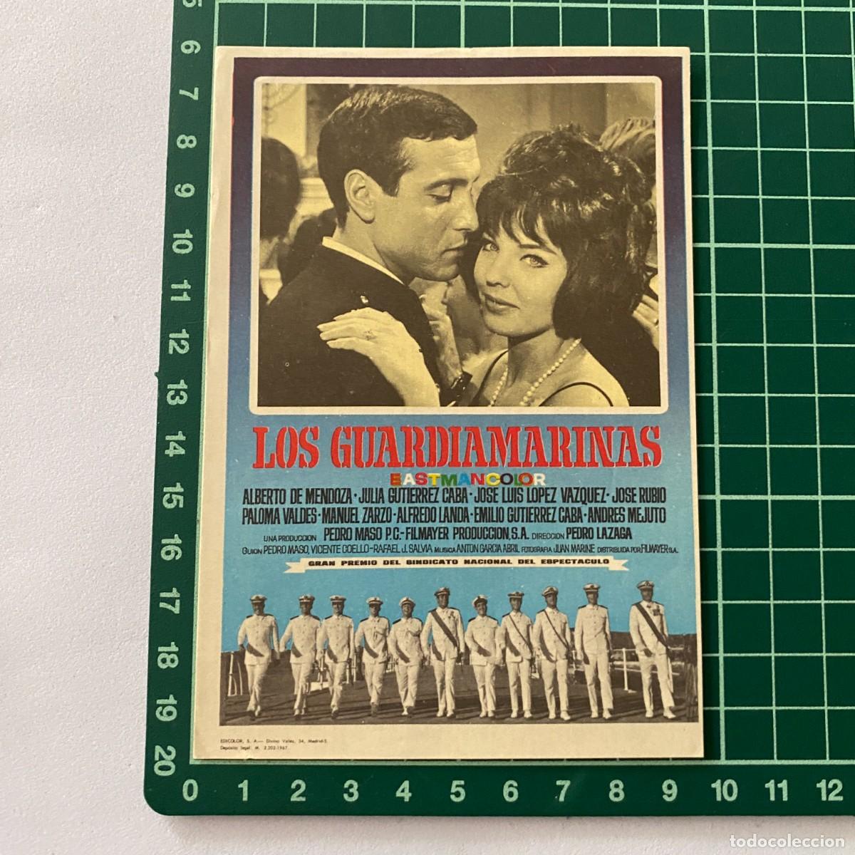 Cine: Programa de cine folleto de mano pelicula. Los guardiamarinas - Foto 1