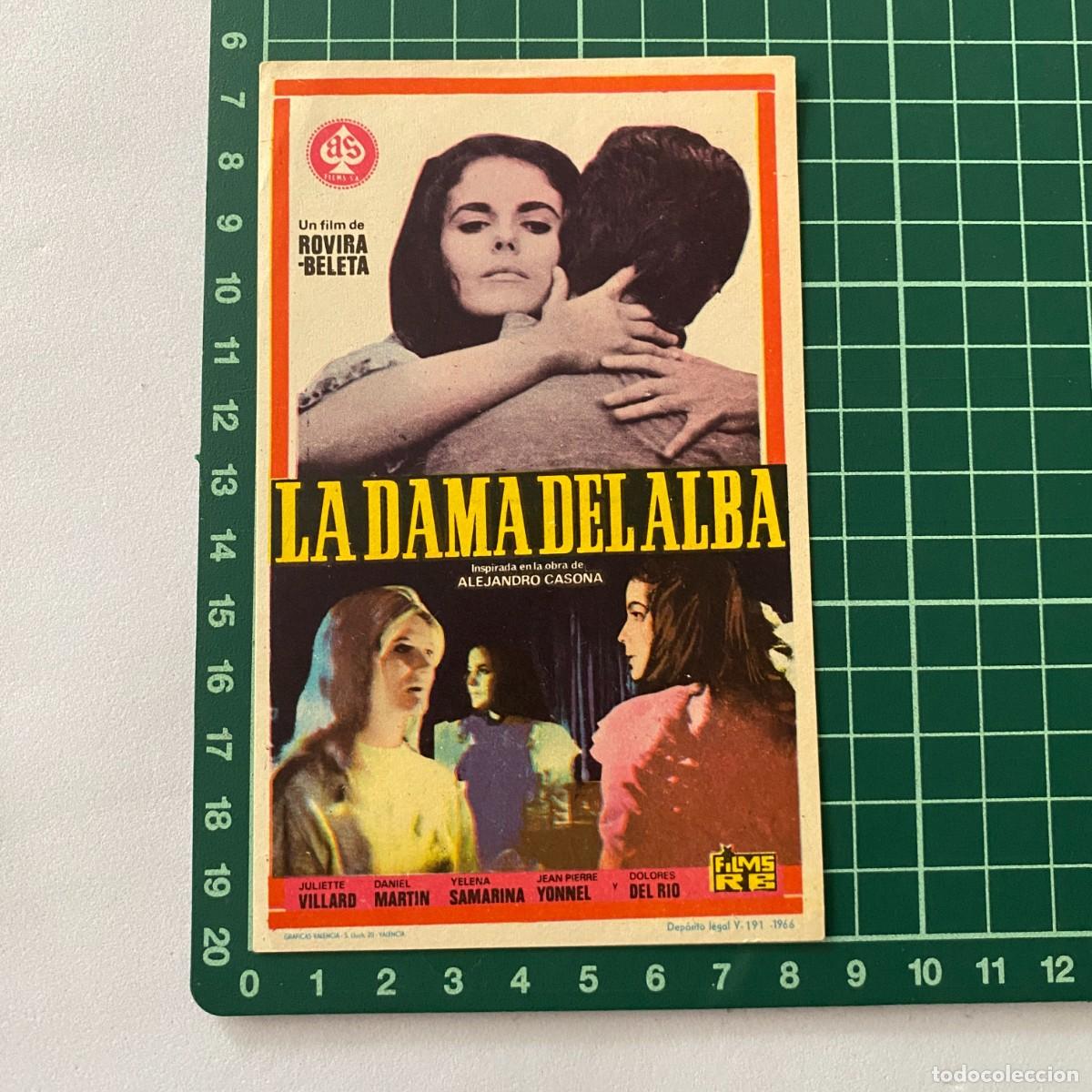 Cine: Programa de cine folleto de mano pelicula. La dama del Alba - Foto 1