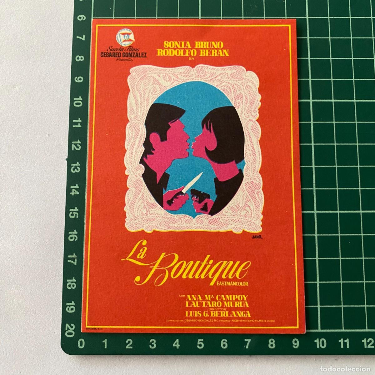 Cine: Programa de cine folleto de mano pelicula. La boutique - Foto 1