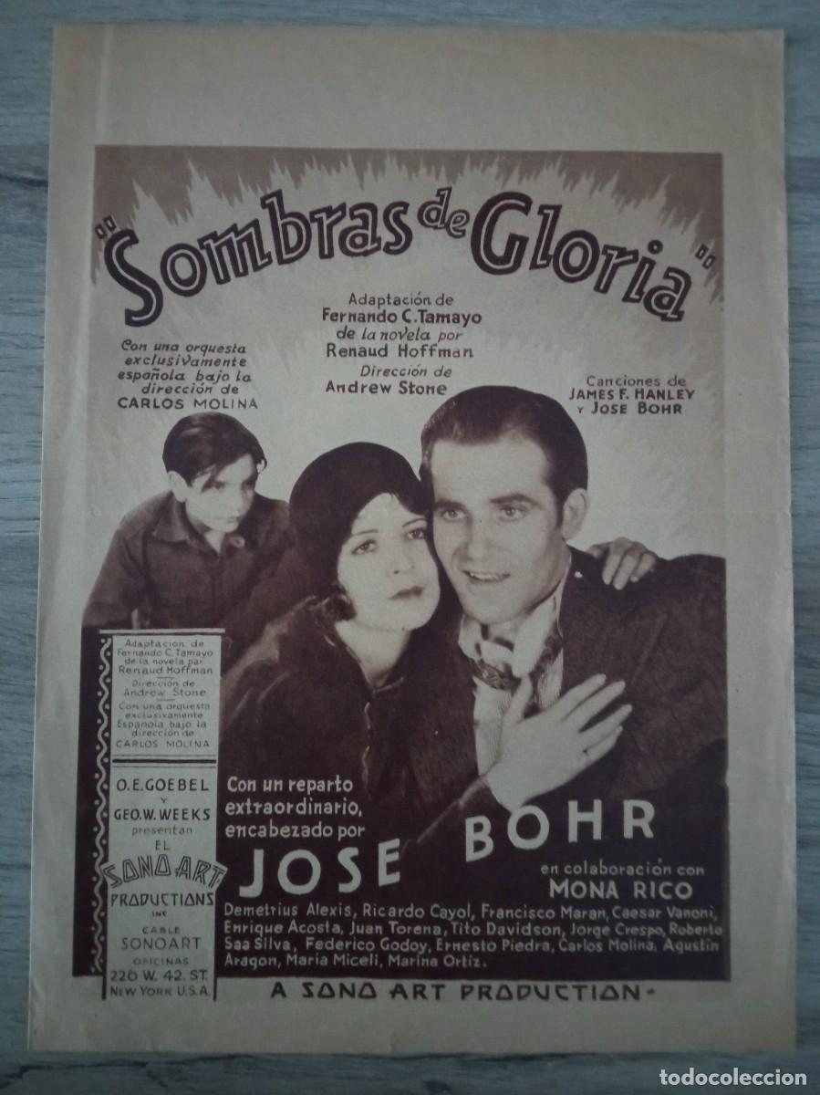 Cine: SOMBRAS DE GLORIA, JOS&Eacute; BOHR - Foto 1