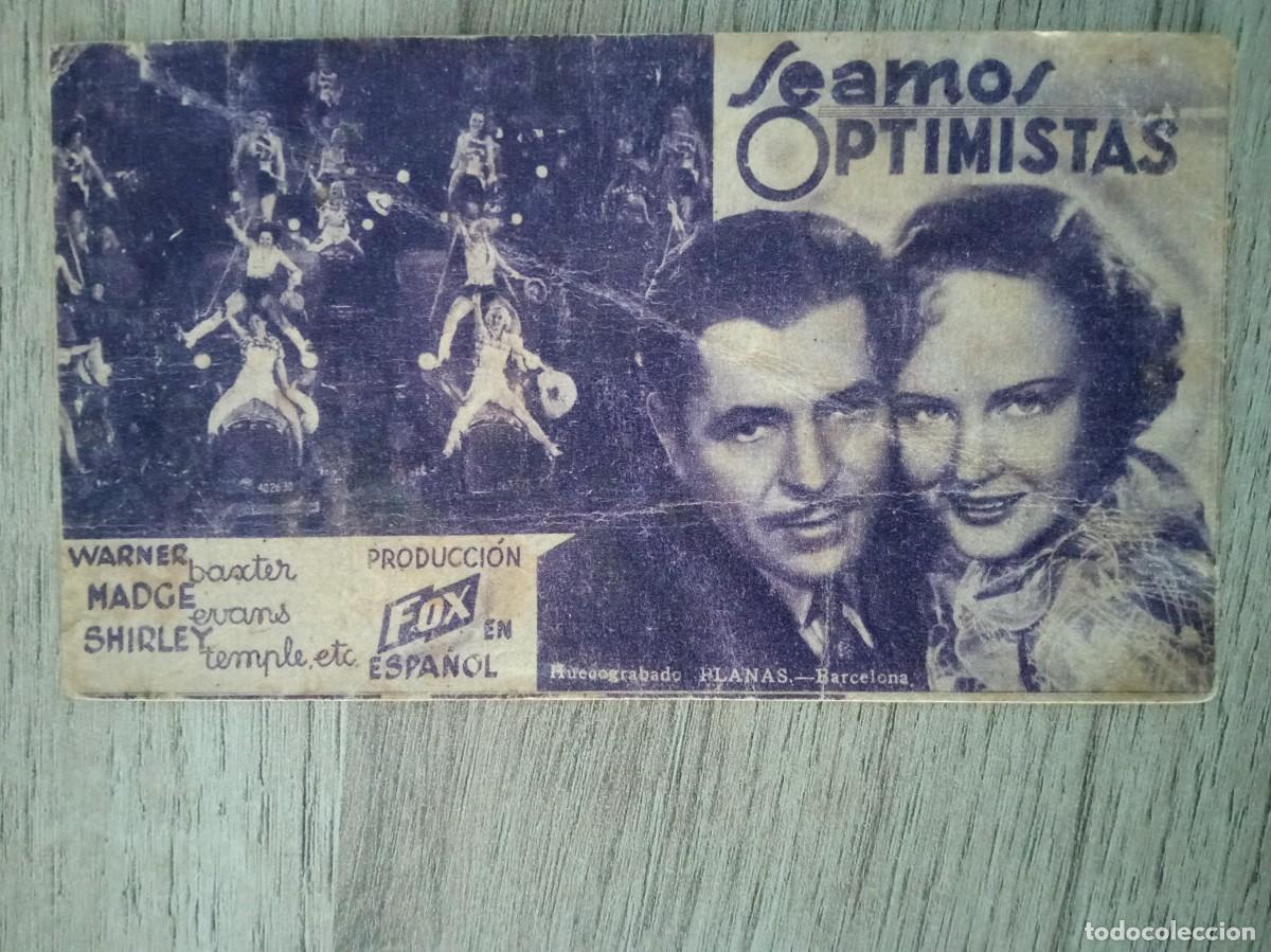 Cine: SEAMOS OPTIMISTAS, WARNER BAXTER, SAL&Oacute;N T&Aacute;RREGA - Foto 1