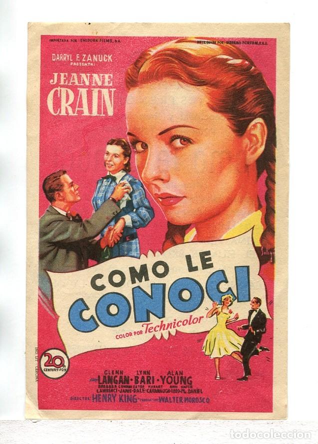 Cine: COMO LE CONOCI, con Jeanne Crain. - Foto 1