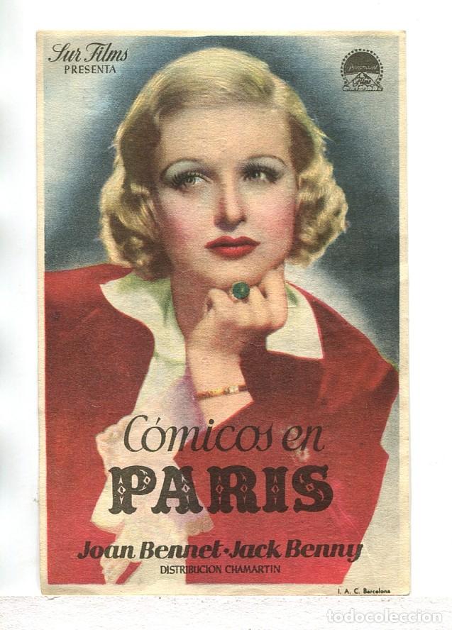 Cine: C&Oacute;MICOS EN PARIS, con Joan Bennet. - Foto 1