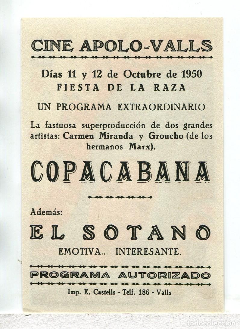Cine: COPACABANA, con Groucho Marx. - Foto 2