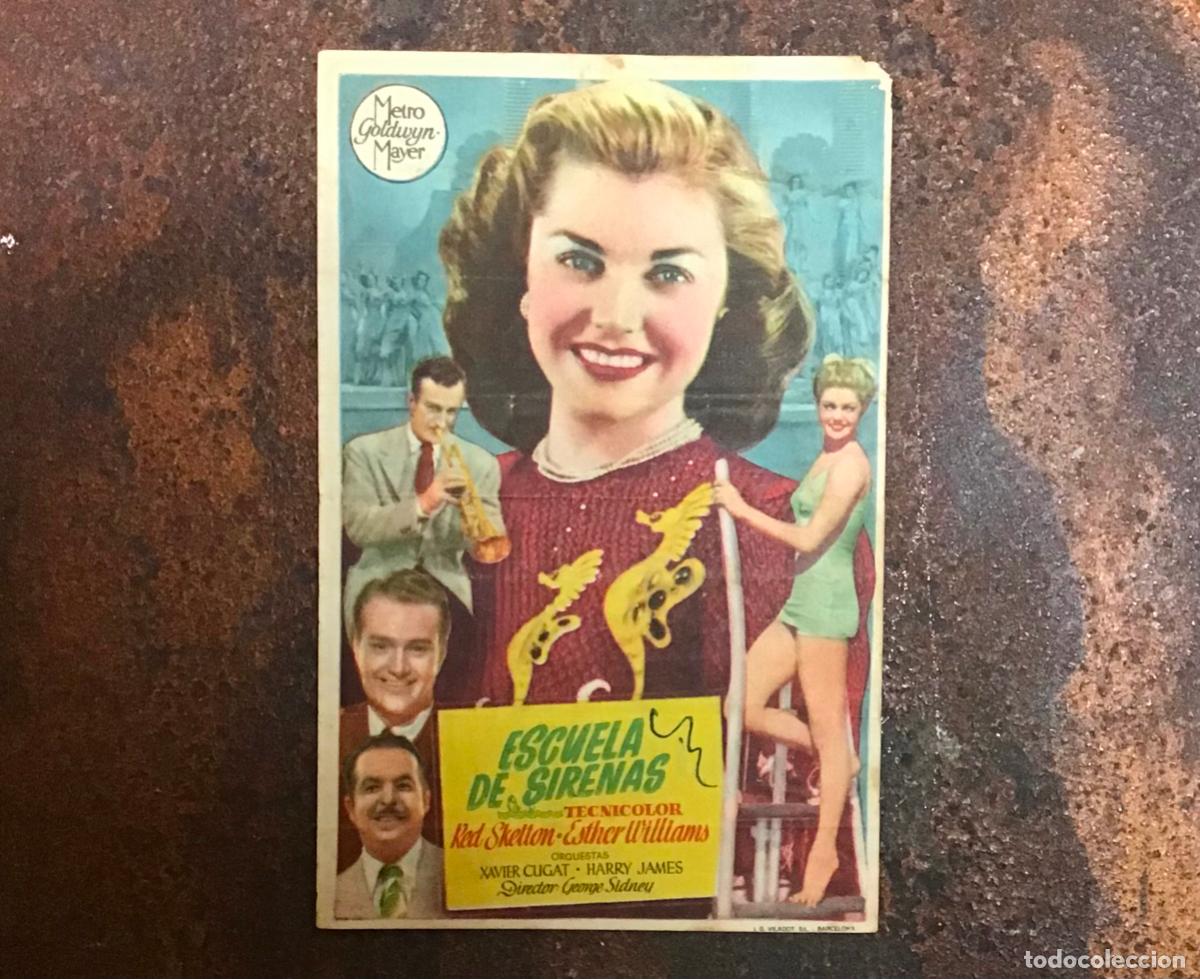 Cine: ESCUELA DE SIRENAS, PROGRAMA DE MANO ORIGINAL CON PUBLICIDAD - Foto 1