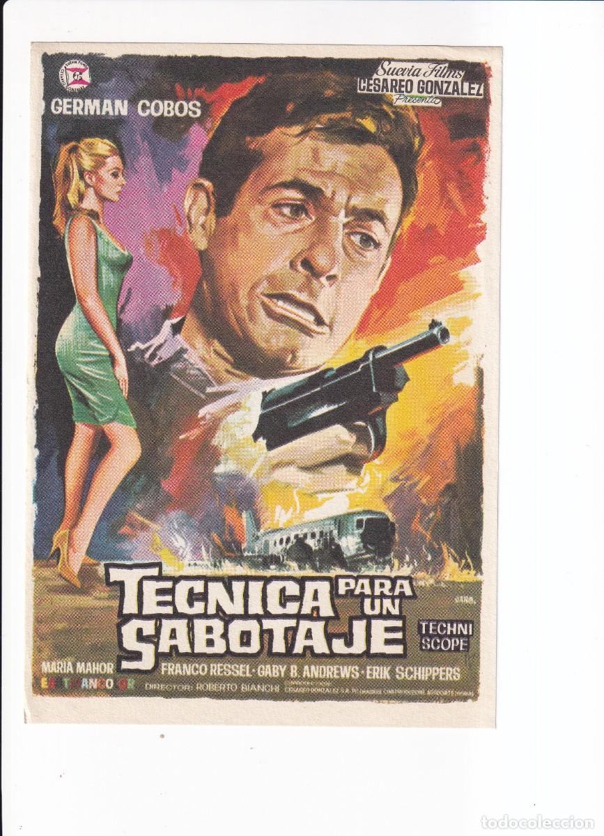 Cine: TECNICA PARA UN SABOTAJE : GERMAN COBOS - Foto 1