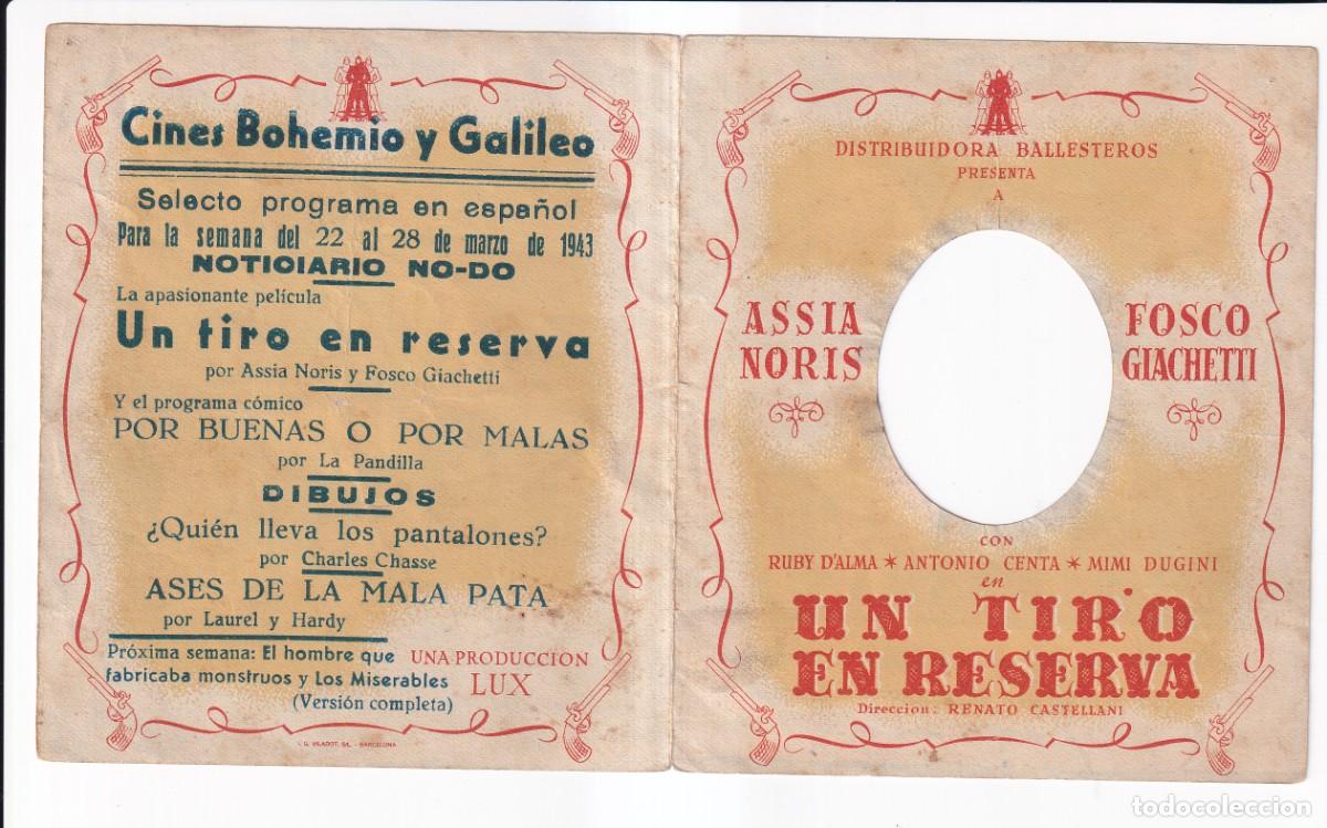Cine: UN TIRO EN RESERVA : ASSIA NORIS - Foto 1