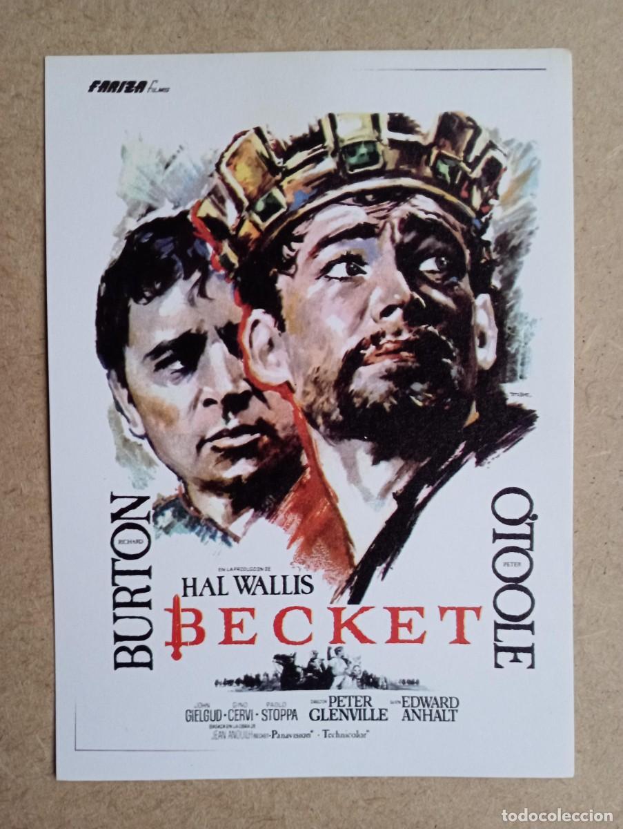 Cine: Becket, folleto de cine, de mano - Foto 1