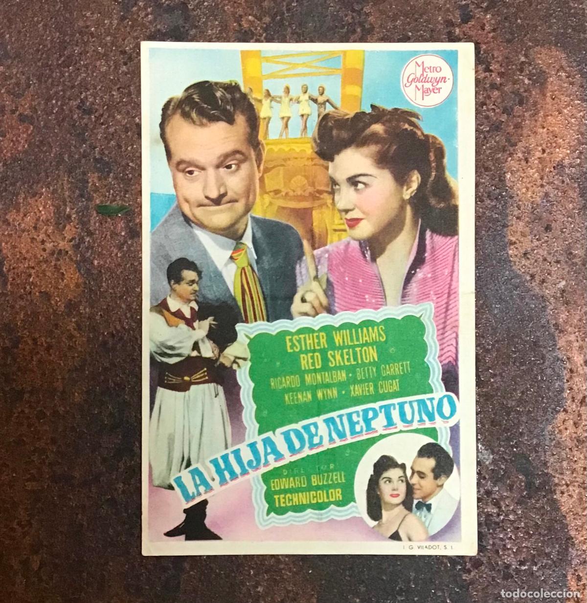 Cine: LA HIJA DE NEPTUNO, PROGRAMA DE MANO ORIGINAL CON PUBLICIDAD - Foto 1