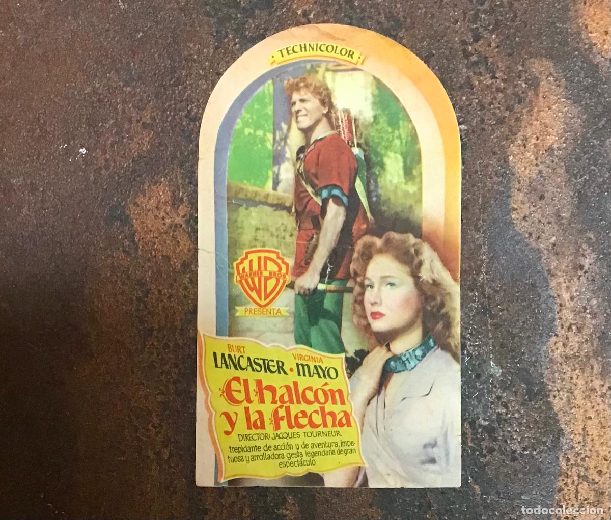 Cine: EL HALC&Oacute;N Y LA FLECHA, PROGRAMA DE MANO ORIGINAL CON PUBLICIDAD - Foto 1